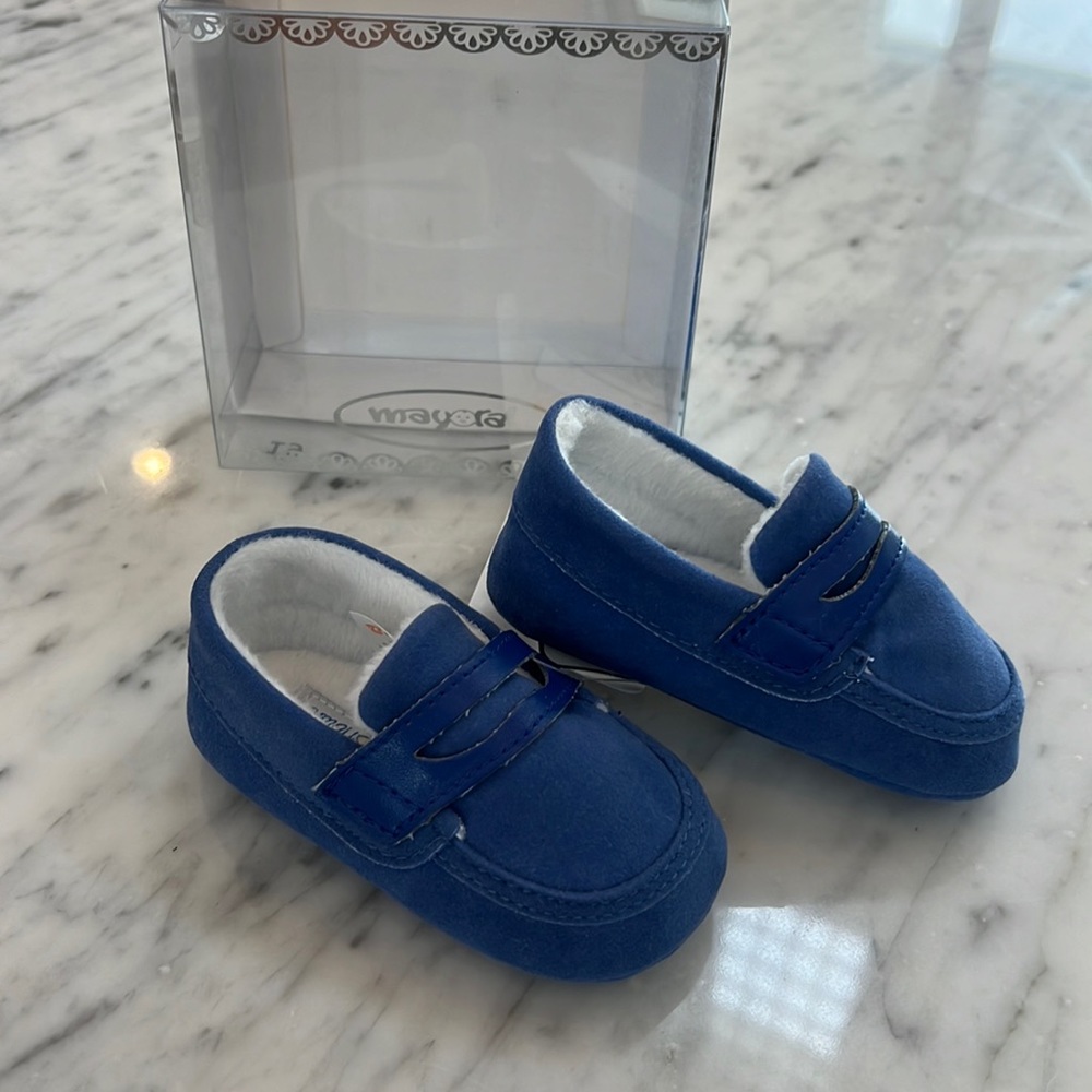 New Mayoral Baby Slip On Moccasin in Blue